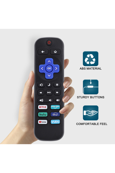 Choice ريموت تلفزيون روكو - متوافق مع تي سي إل، هايسنس، أون، شارب، فيليبس (لي...