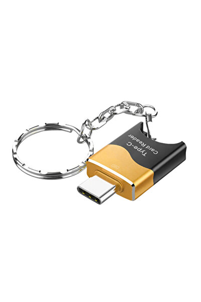 Choice قارئ بطاقات ذهبي من نوع C لبطاقات Micro SD وTF، قارئ ذاكرة سريع النقل ...