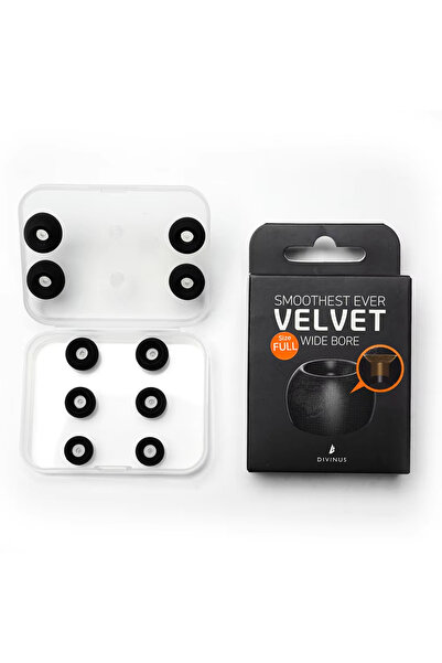 Choice4 Full-5 Pairs DIVINUS Velvet Wide Bore Silicone Earphone Eartips For 4...