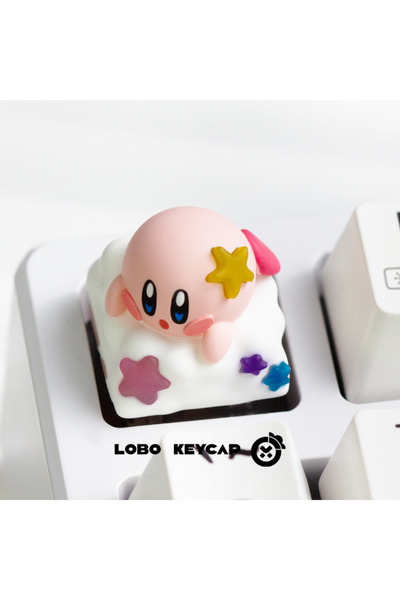 Choice1 أغطية مفاتيح ميكانيكية كرتونية مخصصة من سلسلة Yellow Star Cutekirby'S...