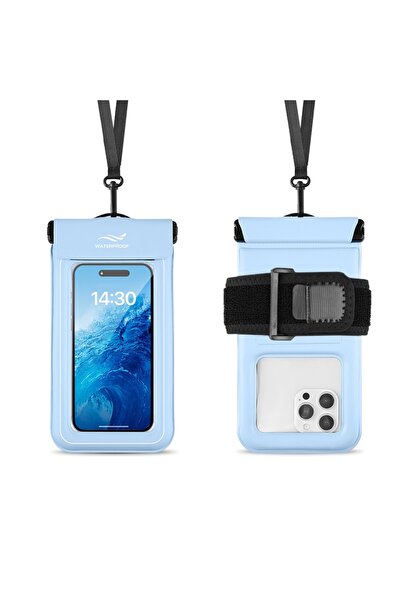 Choice1 1PCS Blue HAISSKY Armband Mobile Phone Waterproof Pouch For iPhone 17...
