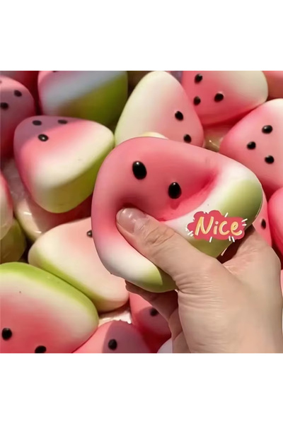 Choice Sell Well Squishy Watermelon Fidget Toy Anti-Stress Slow Rising Fruit ...