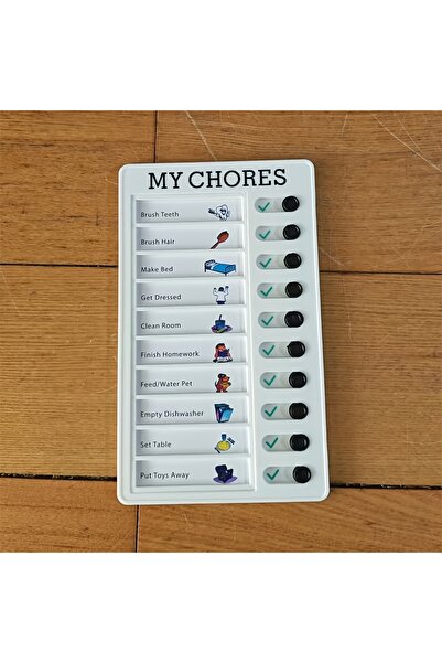 Choice Random color Polished Finish Plastic Daily Task Planning Board - Reusa...