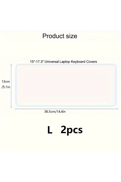 Choice transparent L 2pcs silicone pads for laptop keyboards, protective film...