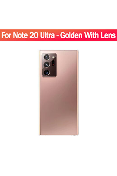 Choice1 غطاء خلفي ذهبي لبطارية N20Ultra وNote20Ultra مع لوحة زجاجية ثلاثية ال...