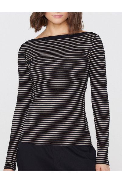 Evendi Blouse, Black/Cream