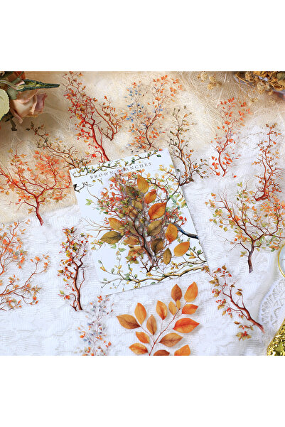 Choice4 D 20pcs Leaves Branches PET Sticker Set for Scrapbooking Notebook DIY...