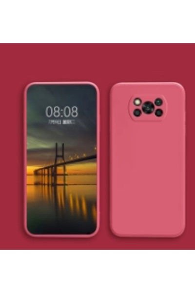 Choice1 POCO X3 NFC Red Luxury Original Liquid Silicone Phone Case For Poco X...