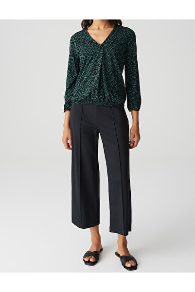 Evendi Blouse, Black/Green