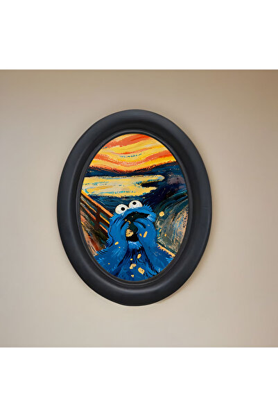 Choice MULTI 1 Piece Abstract Screaming Oval Wooden Picture Frame - 10.57X 13...