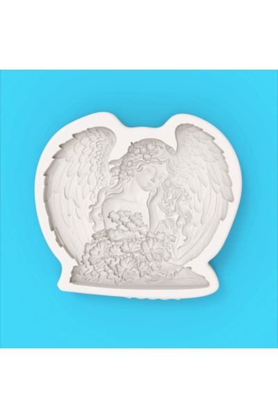 Choice 1 Piece 【Flower Angel Silicone Baking Mold】3D Winged Flower Angel Shap...
