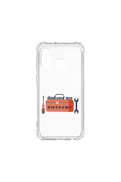 bestcase Husa Anti Shock, Compatibila Cu Samsung Galaxy A40, Awesome Dad, Sil...