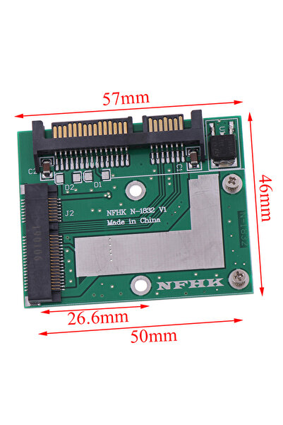 Choice محول MSATA SSD إلى SATA 2.5 بوصة بسرعة 6.0 جيجابت/ثانية، بطاقة محول صغ...