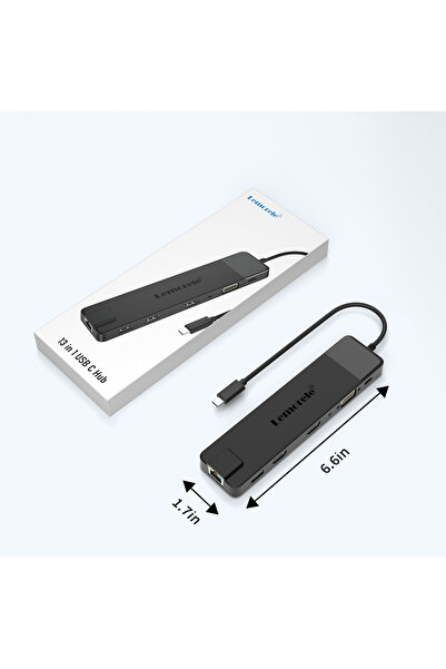 Choice محول TC100 Lemorele 13 في 1 بدقة 4K، محور USB من نوع C إلى منفذ HDMI م...
