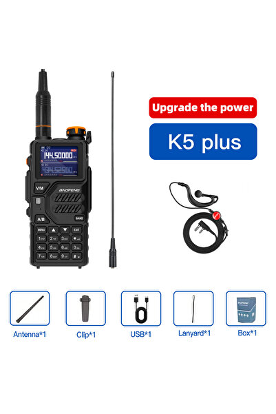 choice2 جهاز راديو هواة BAOFENG K5plus مع قابس USB، يشمل H-771D 1PC UV-K5PLUS...