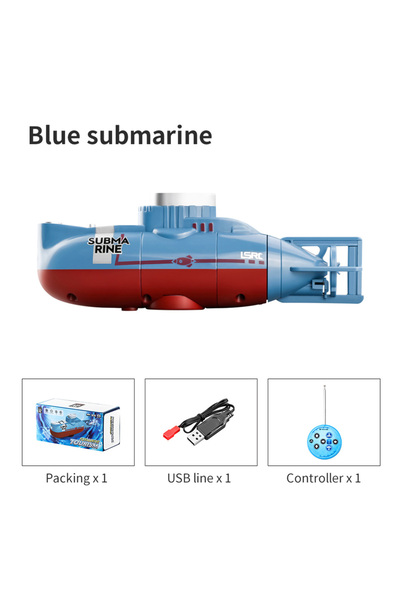 Choice1 Blue Mini RC Submarine 0.1M/s Speed Remote Control Boat Outdoor Water...