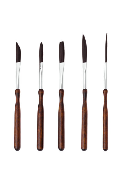 Choice brown 5pcs 5 Pcs Pinstriping Brush Set High Performance Detail Brush P...