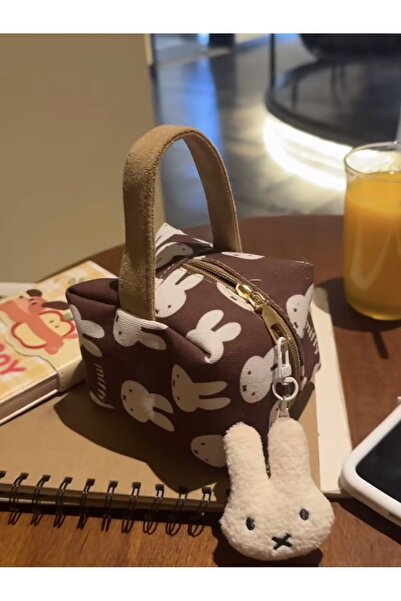 Choice MF-BAO New Miffy Canvas Brown Handheld Mini Bag Portable Foldable Make...