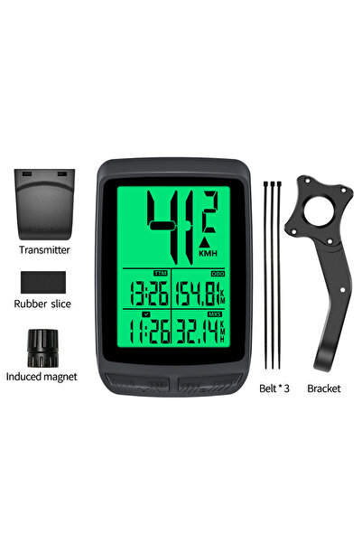 Choice1 BKV-1503-B Wireless Bike Computer with Real-time Speed Odometer Speed...