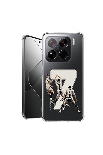bestcase Калъф за Xiaomi 15 Pro, Удароустойчив 1.5ММ, Роналдо, Защита на каме...