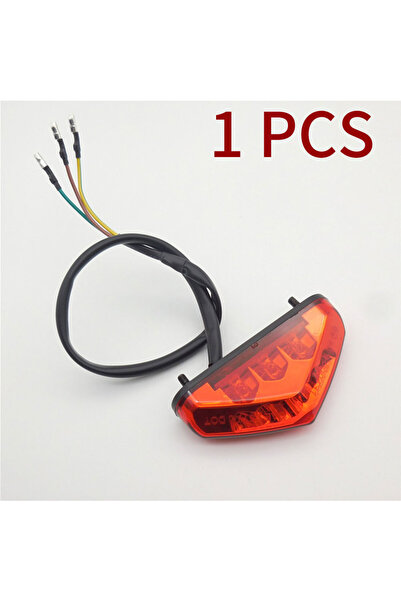Choice1 مصباح خلفي LED صغير للدراجات النارية MTWD01 أحمر اللون، 12 فولت، مصبا...