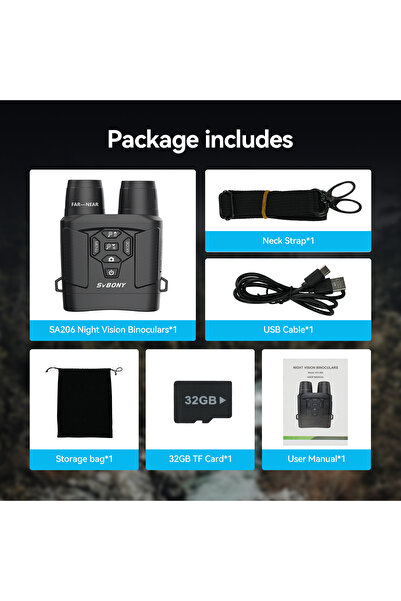 Choice1 svbony SA206 SVBONY SX31 Zoom Digital Infrared Night Vision Binocular...