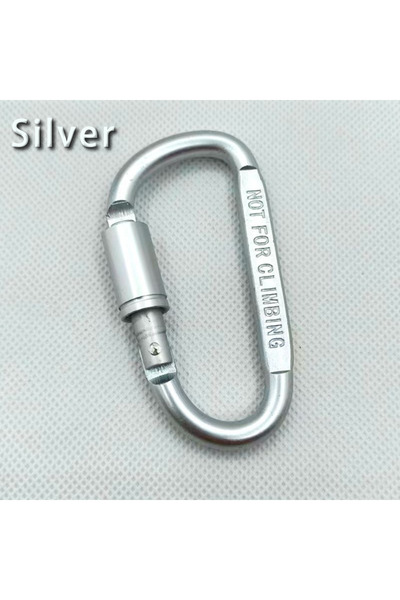Choice6 Silver Outdoor Aluminium Alloy Sports Keychain High Quality Multi Col...