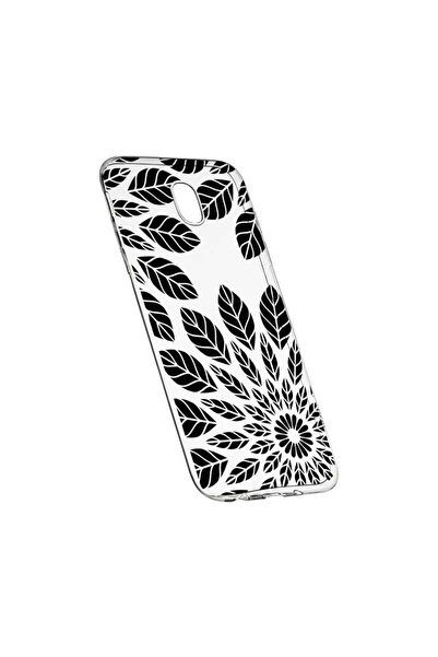 bestcase Husa Silicon, Transparent, Slim, Black Flower, Xiaomi Mi4