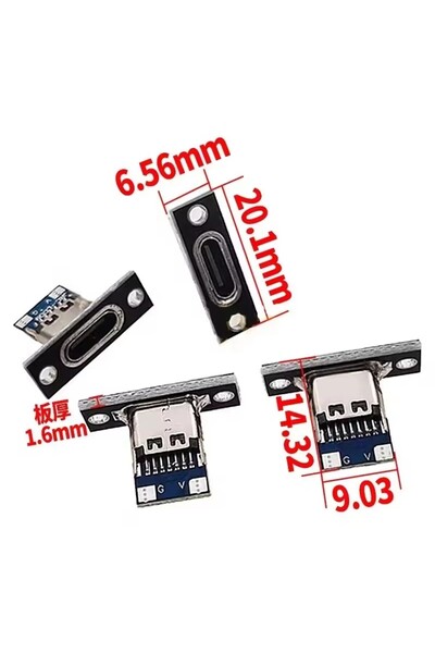 Choice1 5PCS 2Pin 5/10/20Pcs Type-C Female Connector USB 3.1 Type-C 2Pin 4Pin...