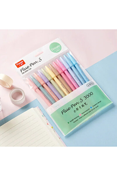 Choice 12 color sets 12pcs/set Morandi Color Felt Tip Pens 0.38 mm Plus Pen f...