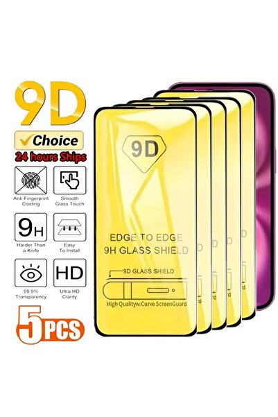 Choice iPhone17 Pro Max 5 pieces Tempered Glass Film 5PCS 9D Tempered Glass f...