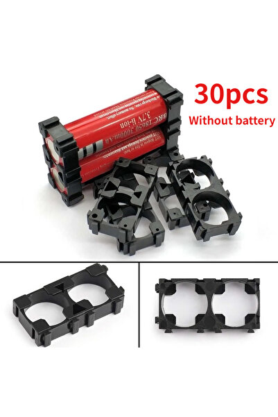 Choice 1x2 30pcs 30Pcs 18650 Lithium Battery Holder, Plastic Battery Pack Bra...