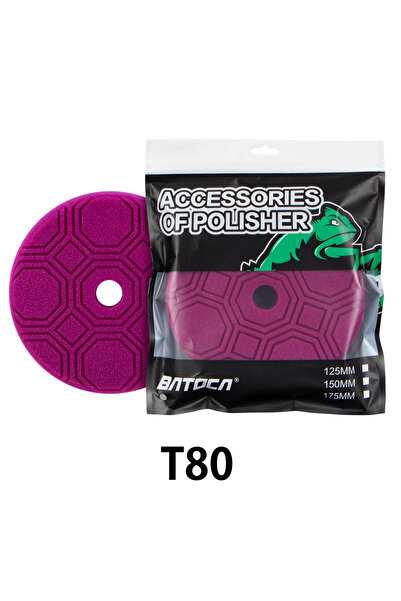Choice10 وسادات تلميع وصقل T80 BATOCA مقاس 6 بوصات، 1 قطعة، وسادات إسفنجية سد...