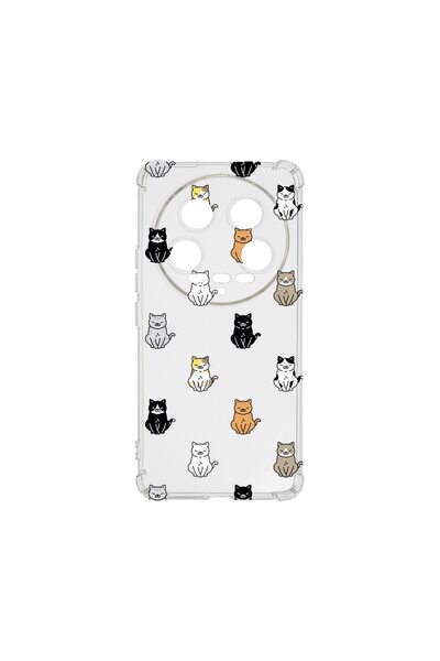 bestcase ¬Æ Husa Anti Shock 1.5MM, Compatibila Cu Xiaomi 14 Ultra, Cat Patter...