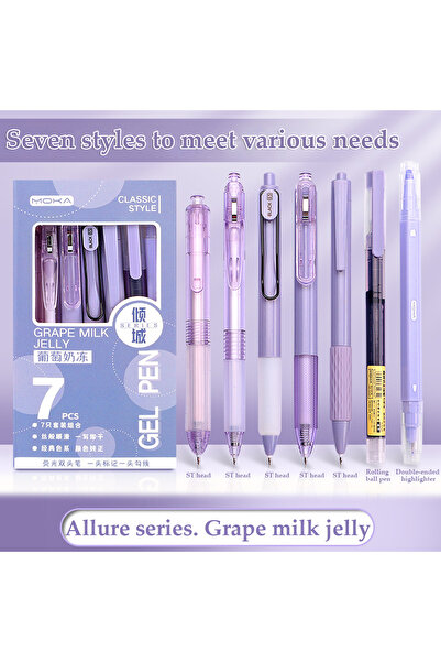 Choice6 black Grape Jelly Brush Question Pen INS High-looking Student Exam Sp...