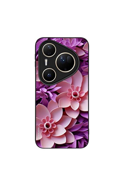 Sonique Θήκη 3D Flower Series για Huawei Pura 80 Ultra Ροζ