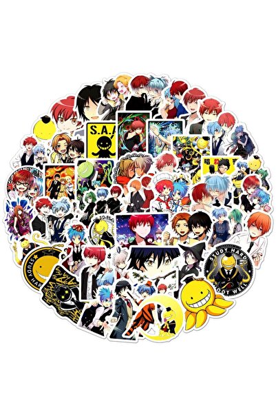 Choice 50 قطعة ملصقات رسوم متحركة مضحكة من أنمي Assassination Classroom، ملصق...