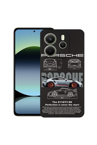 bestcase Тънък силиконов калъф за Xiaomi Redmi Note 14 4G, Porsche, 1926342 B...