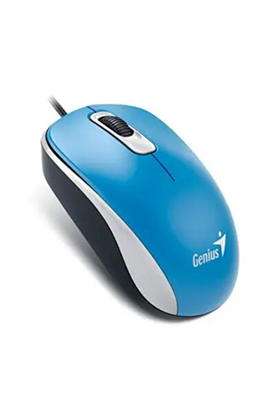 GENIUS Mouse DX-120, 1200DPI, optic, 3 bucăți, USB cu fir, albastru, clasic