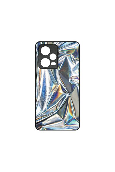 bestcase Λεπτή Γυάλινη Θήκη, Συμβατή με Xiaomi Redmi Note 12 5G, Ασημί, Χρώμα...