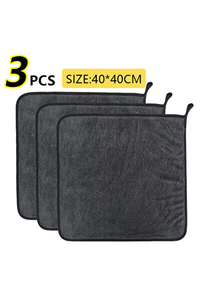 Choice4 منشفة تجفيف السيارات من الألياف الدقيقة 40×40×3 قطع، 40*40*60 سم، 600...