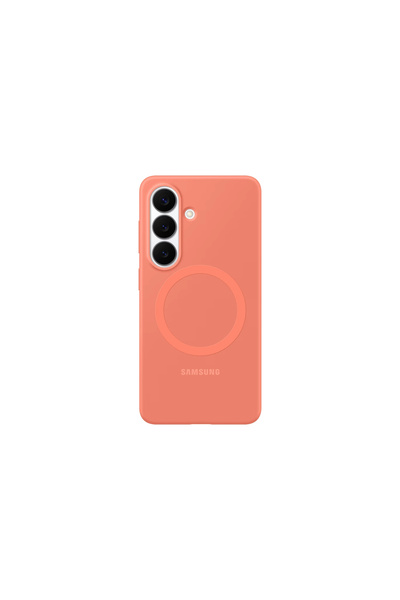 Samsung Galaxy S26 Silikon Magnet Kılıf Mercan
