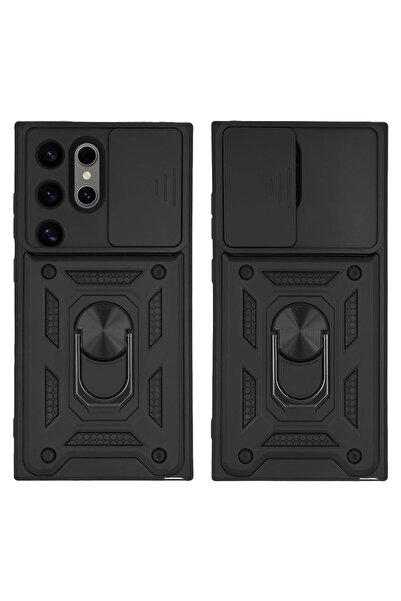 Sonique Θήκη Ring Armor CamPro για Samsung Galaxy S24 Ultra Μαύρο