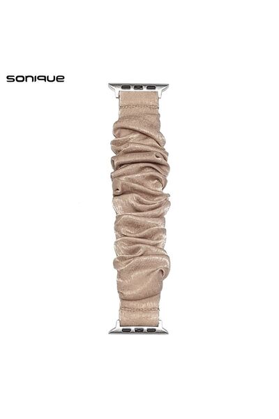 Sonique Λουράκι Scruncie Band για Apple Watch (42/44/45/49MM) Μπεζ