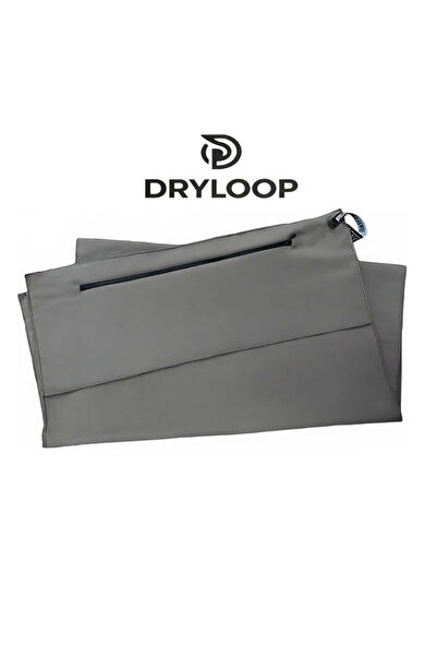Choice12 50x118cm Dark Grey Gym Fitness Sports Towel with Zipper Pocket Quick...