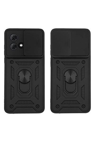 Sonique Θήκη Ring Armor CamPro για Motorola Moto G84 5G Μαύρο