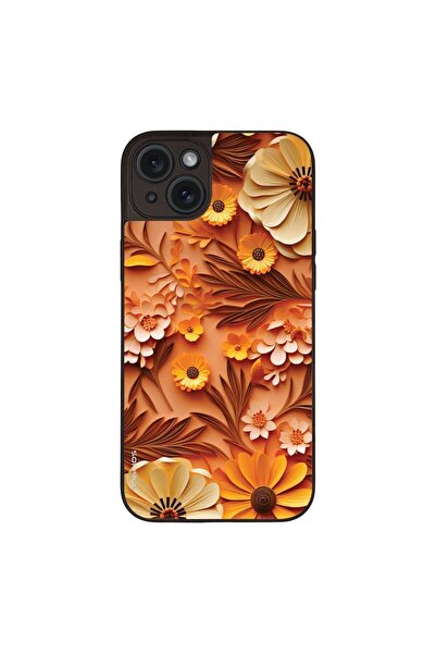 Sonique Θήκη 3D Flower Series για Apple iPhone 15 Plus Πορτοκαλί