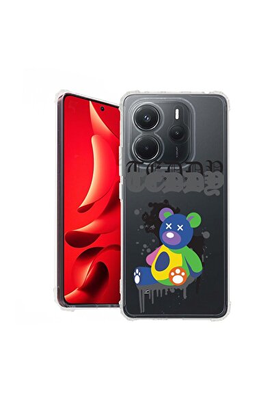 bestcase Husă pentru Xiaomi Redmi Note 14 5G, Antișoc 1.5MM, Ursuleț de pluș ...