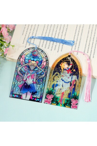 choice2 2pcs Romantic and gorgeous cherry blossom women's acrylic tassel book...