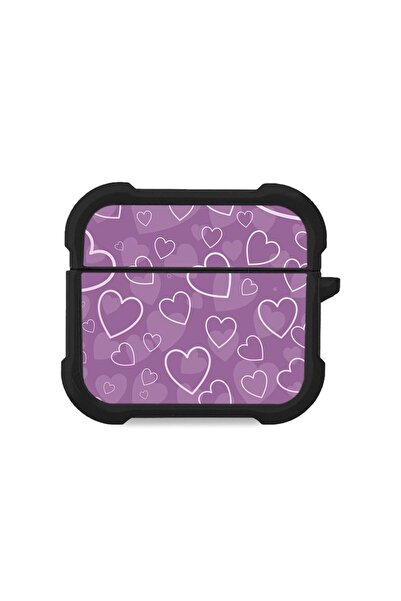 Sonique Θήκη Σιλικόνης Heart Series για AirPods 3 Βιολετί